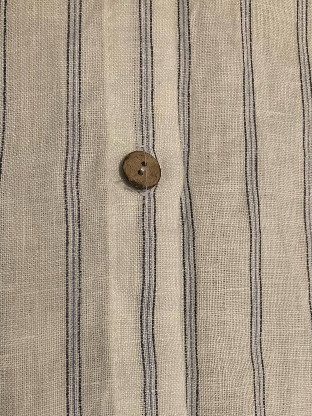 ROSEMARINE Linen Striped Button-Down Shirt Dress / Cover-up / Tunic Sz M NWT - Picture 7 of 7
